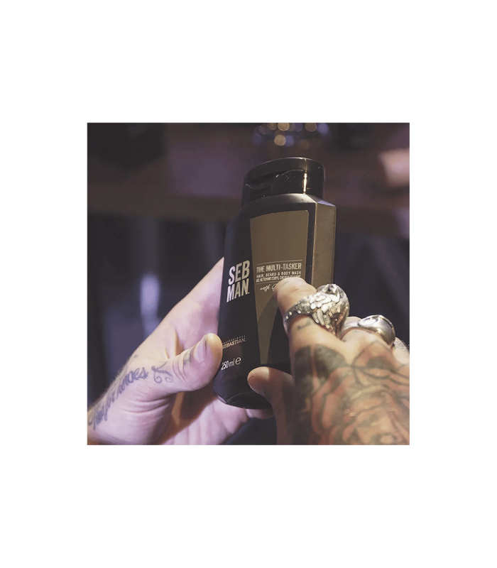 THE MULTITASKER Shampoing 3 en 1 Peau, Cheveux et Barbe 250 ml