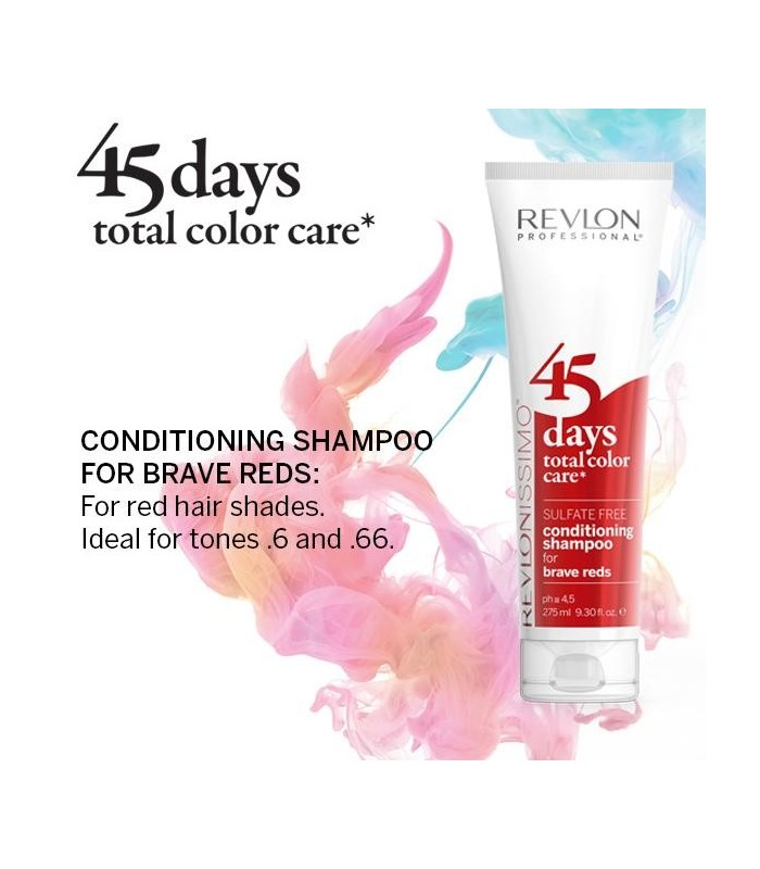 45 DAYS conditioning shampoo for brave reds 275 ml