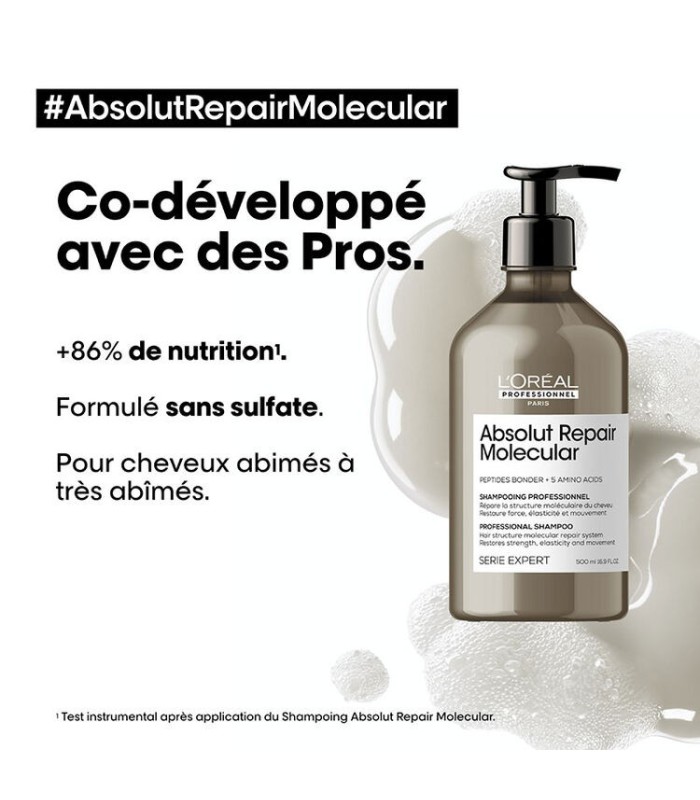 ABSOLUT REPAIR MOLECULAR shampooing professionnel 300 ml