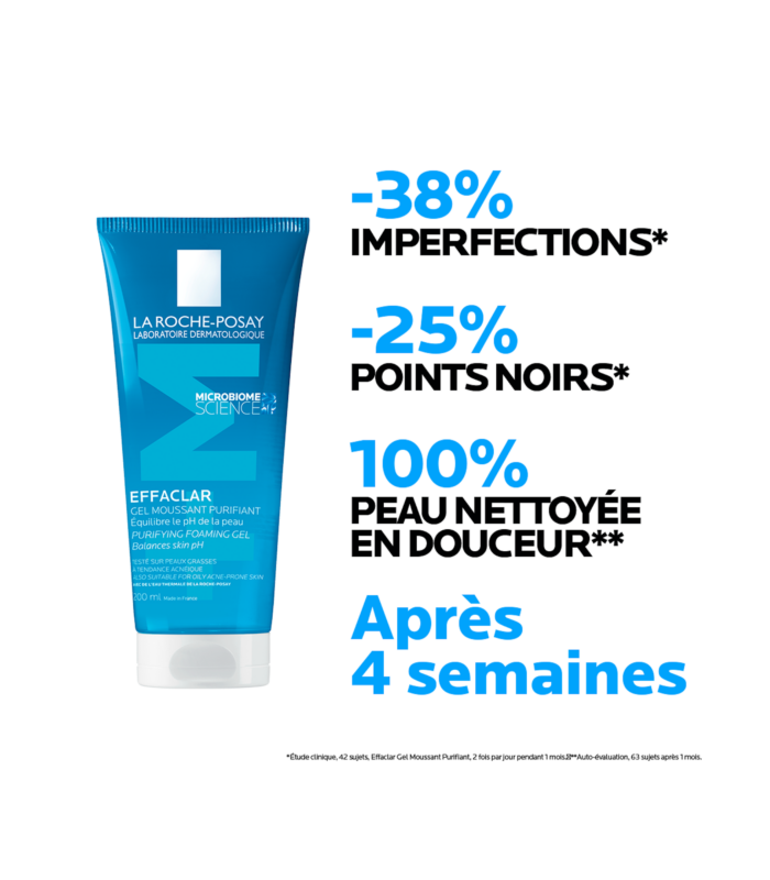 EFFACLAR gel moussant purifiant peaux grasses et sensibles 200 ml