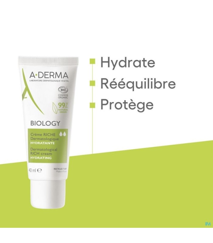 BIOLOGY -  crème hydratante riche 40 ml