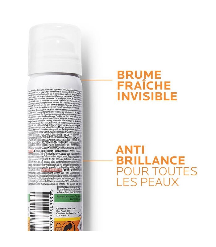 ANTHELIOS - anti-brilance brume fraîche SPF50 vaporisateur 75 ml