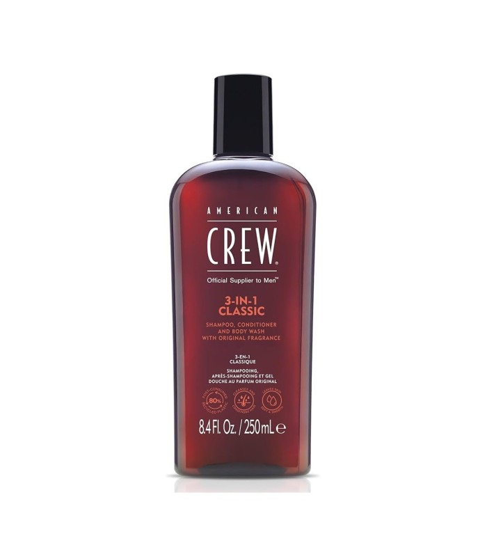 CREW  - 3 IN 1 shampoo, conditioner & body wash 250 ml