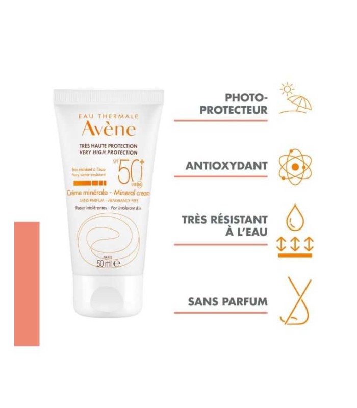 SOLAIRE HAUTE PROTECTION - crème minérale SPF50+ 50 ml