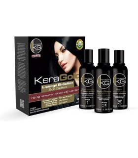 Kit lissage brésilien Keragold  - 3X120ML