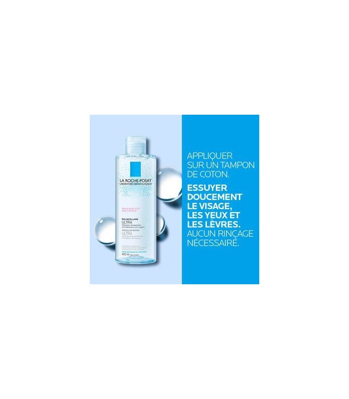 EAU MICELLAIRE ULTRA  - peaux réactives 400 ml