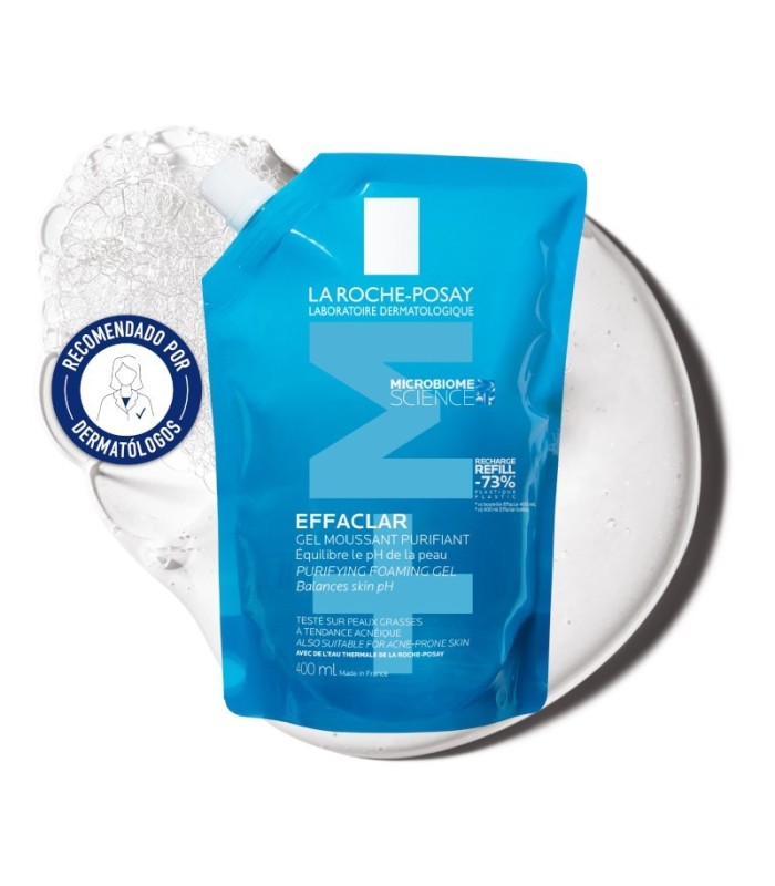 EFFACLAR - gel mousse purifiant recharge 400 ml