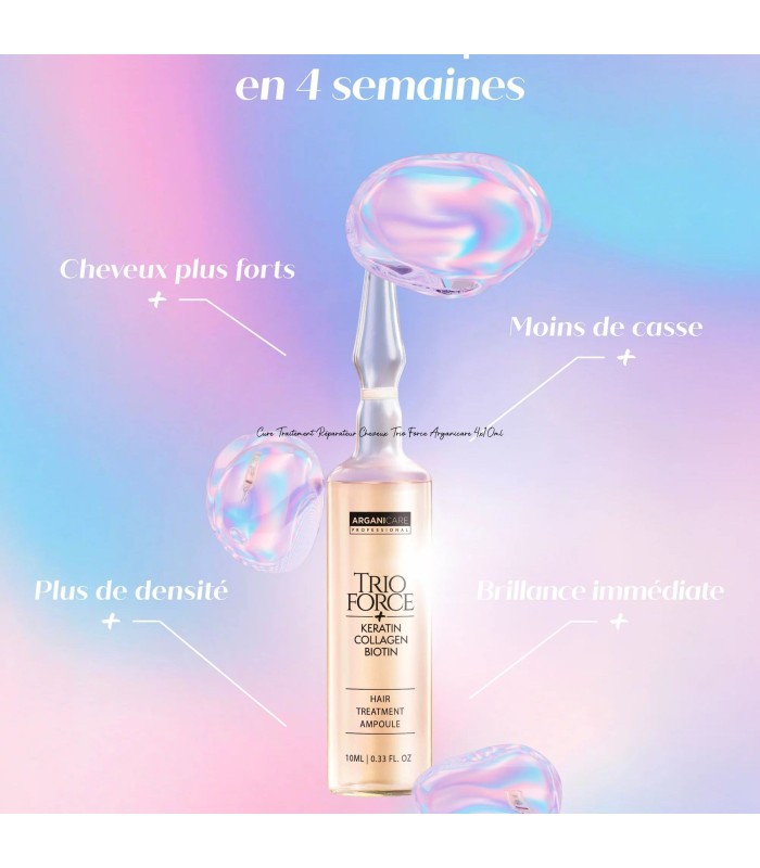 Cure Traitement Réparateur Cheveux Trio Force - ampoules - 4x10ml