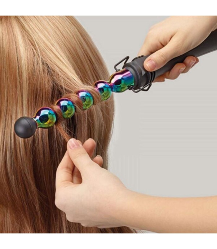 Boucleur Iron Bubble Rainbow GammaPiu — Fer à friser céramique