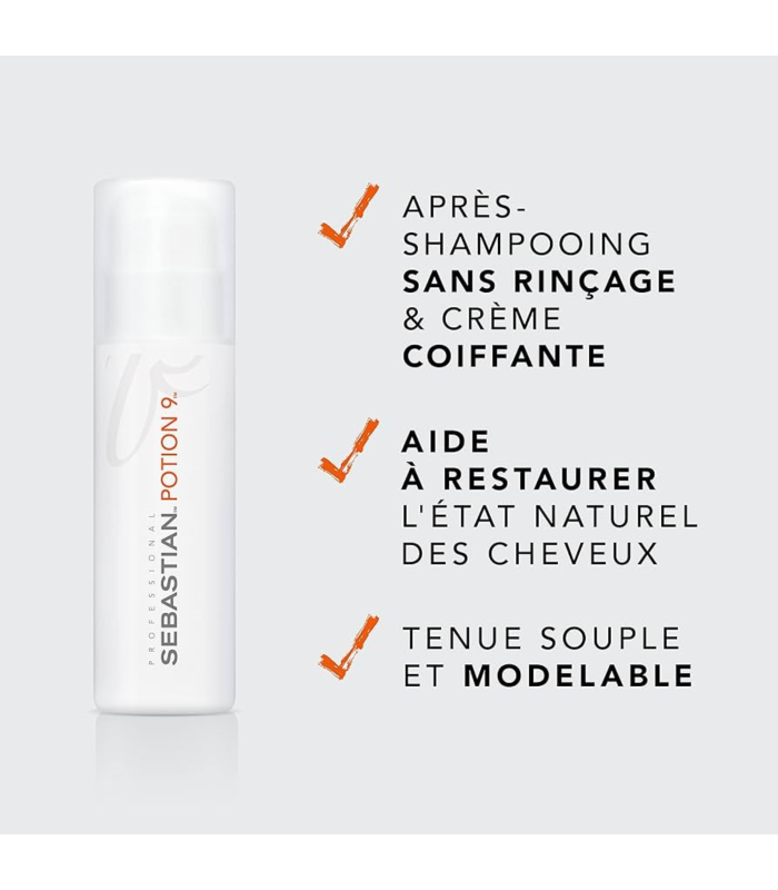 POTION 9 — Crème restructurante sans rinçage 150 ml