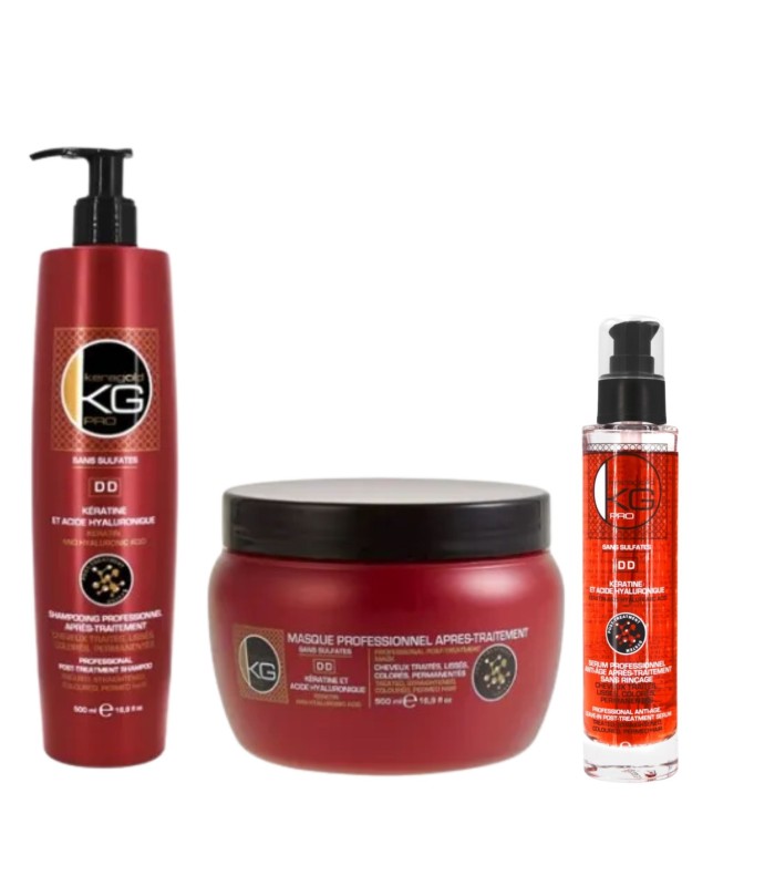 Masque DD Keragold - Après‑traitement kératine & acide hyaluronique - 500ml