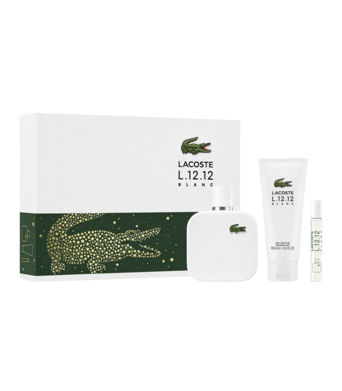 Lacoste L.12.12 Blanc - Coffret 100 ml + 7.5 ml + Gel Douche
