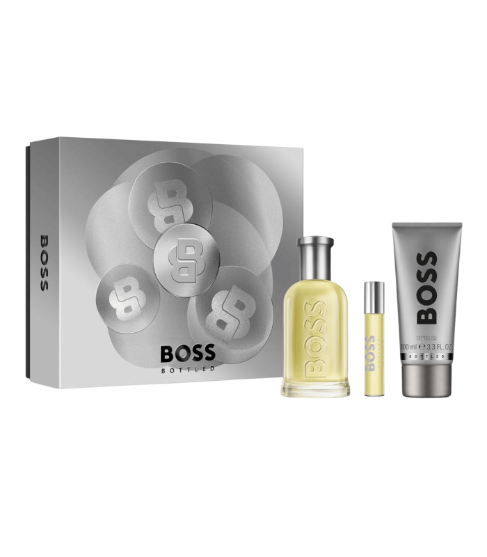 BOSS BOTTLED  - Coffret eau de toilette 100 ml + 10 ml + Gel Douche