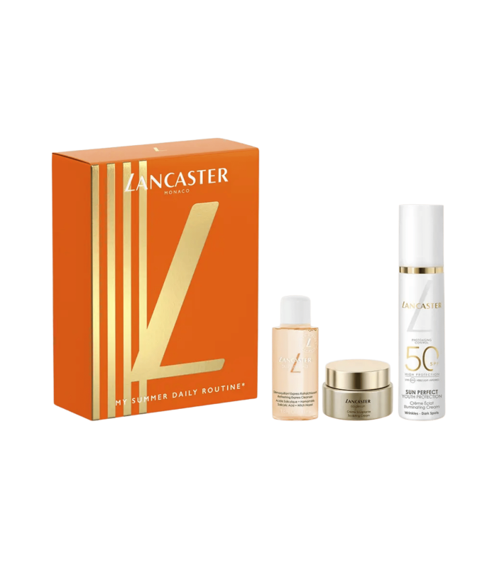 SUN PERFECT SPF50 - Coffret Crème illuminatrice + Sérum + Démaquillant