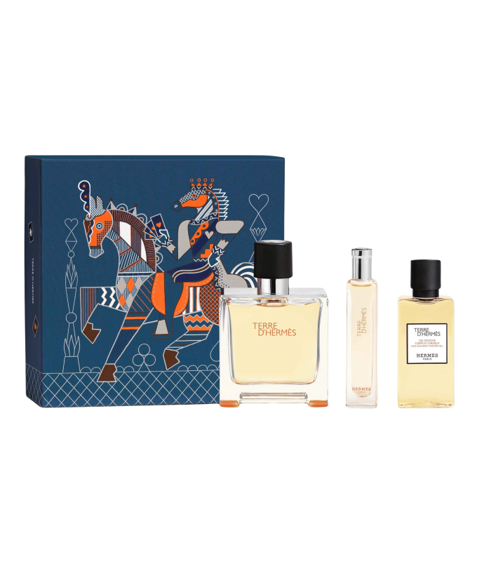 TERRE D'HERMÈS - Coffret eau de parfum - 75 ml + 15 ml + Gel douche
