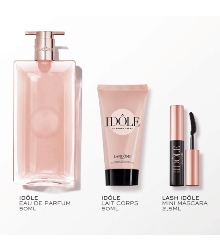 IDÔLE - Coffret eau de Parfum - 50 ml + Crème + Mascara