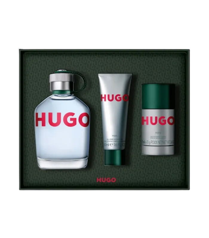 HUGO MAN - Coffret eau de toilette 125 ml + déodorant 75 ml + Gel douche 50 ml