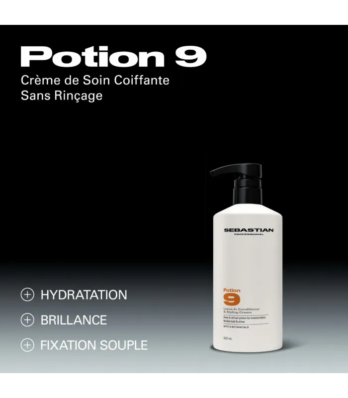 POTION 9 - Soin coiffant sans rinçage Hydratation 500 ml
