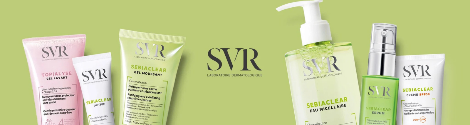 SVR LABORATOIRE DERMATOLOGIQUE Banner
